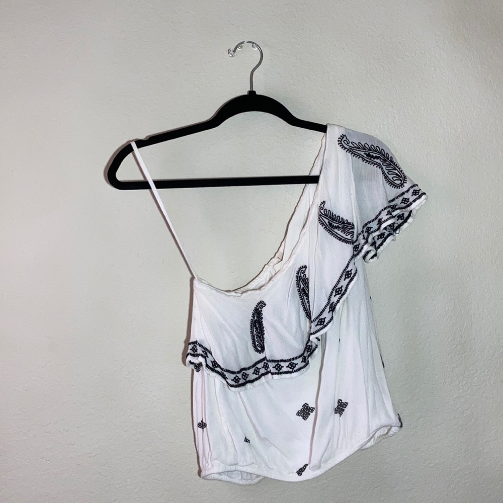 One shoulder Free People top